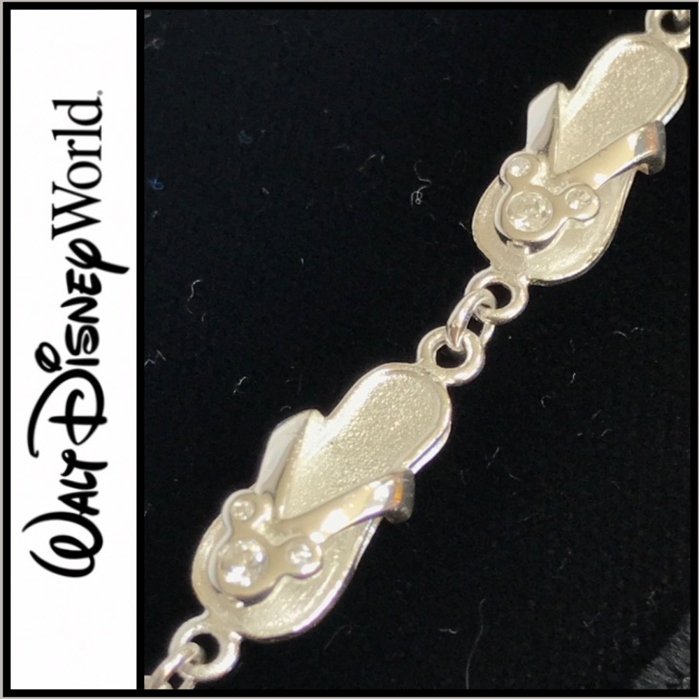 Disney Mickey Mouse sterling silver bracelet NWT